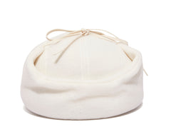 Bsw Fleece Earflap Cap White