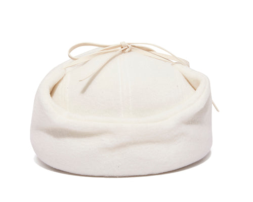 Bsw Fleece Earflap Cap White