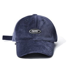 Bsr Logo Wappen Corduroy Cap Navy