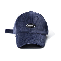 Bsr Logo Wappen Corduroy Cap Navy