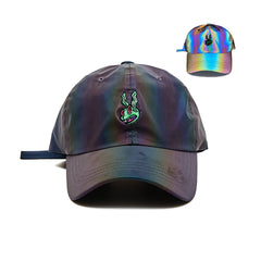 Trippy Rabbit Cap Rainbow Reflective