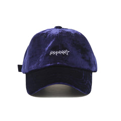 Bling Velvet Logo Cap Navy
