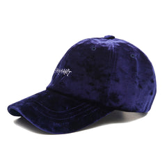 Bling Velvet Logo Cap Navy