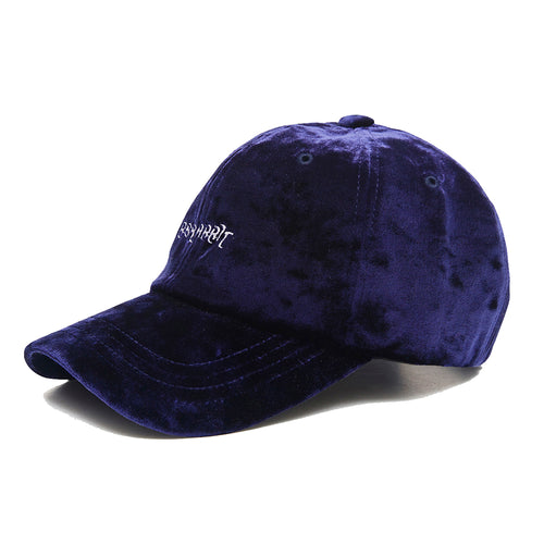 Bling Velvet Logo Cap Navy