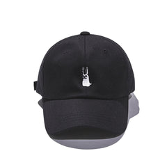 Gr Open Zipper Cap Black