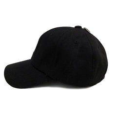 Gr Open Zipper Cap Black