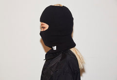 Open Face Mask Black