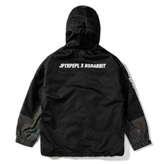 Jpxbr Mountain Pow Jacket Black With Rainbow Reflective