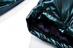 Ww Glossy Padding Jumper Green