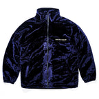 Dsxbr Bling Velvet Puffer Jacket Navy