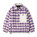 Better Than Check Anorak Shirt Purple Check