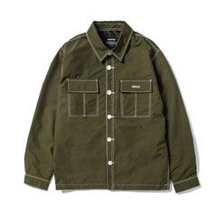 Stitches Button Coach Jacket Khaki