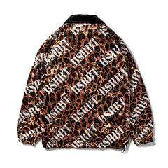 Bsrbt Og Velvet Collar Jacket Leopard