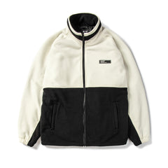 Toasty Fleece Jacket White / Black