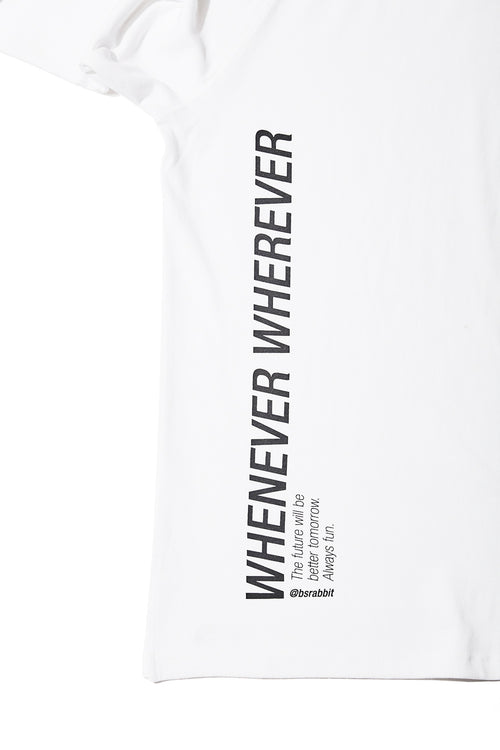 Logo Layered Long Sleeve Tee White