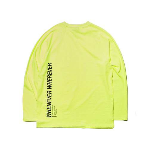 Logo Layered Long Sleeve Tee Fluorescence