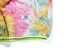 Logo Fleece Hn Zipup Tie Dye Yellow / Mint