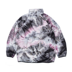 Logo Fleece Hn Zipup Tie Dye Black / Purple