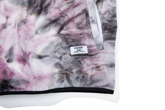 Logo Fleece Hn Zipup Tie Dye Black / Purple