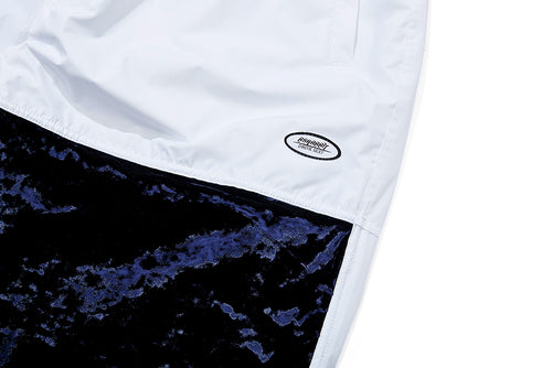 Dsxbr Velvet Wide Box Pants White