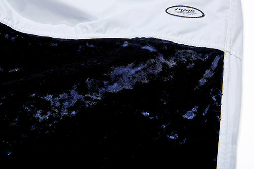 Dsxbr Velvet Wide Box Pants White