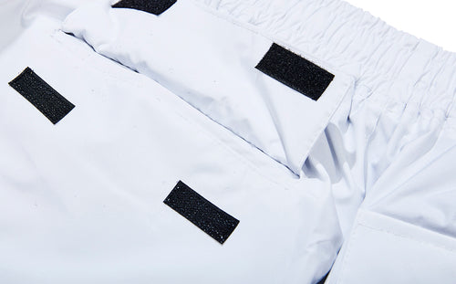 Dsxbr Velvet Wide Box Pants White