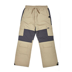 Cargo Pocket Box Track Pants Sand