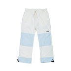Double Box Track Pants White / Sky