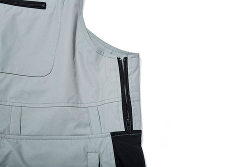 Wwb Bib Pants Khaki Gray