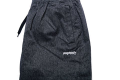Denim Logo Track Pants Black Denim