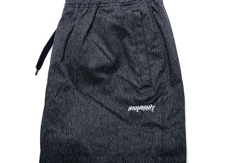 Denim Logo Track Pants Black Denim
