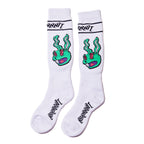 Trippy Rb Snowboard Socks White
