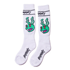 Trippy Rb Snowboard Socks White