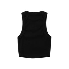 B Logo Sleeveless Top Black