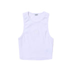 B Logo Sleeveless Top White