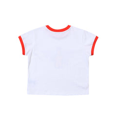 Bsrbt Bear Rabbit Crop Top Red