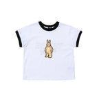 Bsrbt Bear Rabbit Crop Top Black