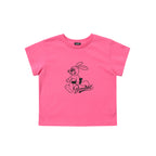 Summer Sunday Rabbit Crop Top Pink