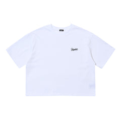 Bsrabbit Logo Wide Crop Top White
