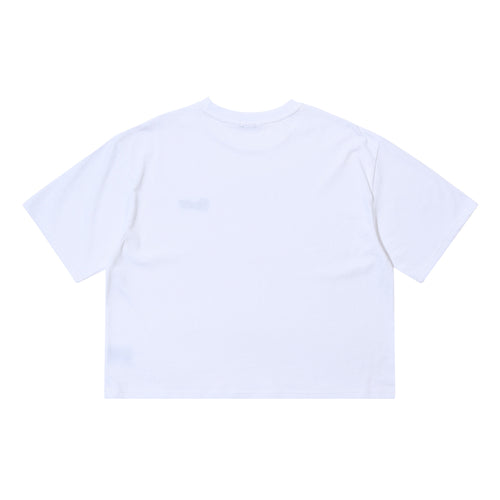 Bsrabbit Logo Wide Crop Top White
