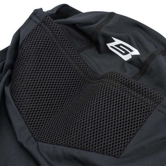 B Logo Hard Mesh Mask Balaclava Black