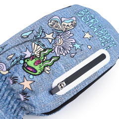 Trippy Rb World Zipper Pocket Glove Denim