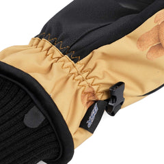 3D Bearrabbit Zipper Pocket Glove Brown