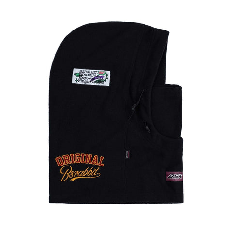 Variety Patch Double String Hoodwarmer Black