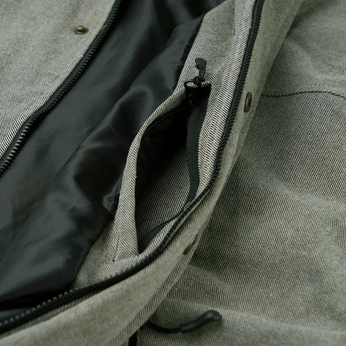 Dsxbs Herringbone Hooded Jacket Brown