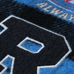 Star B Varsity Jacket Stripe Blue