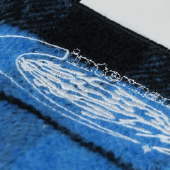 Star B Varsity Jacket Stripe Blue