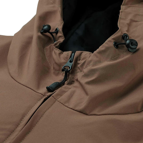 Smooth Hooded Jacket Khaki