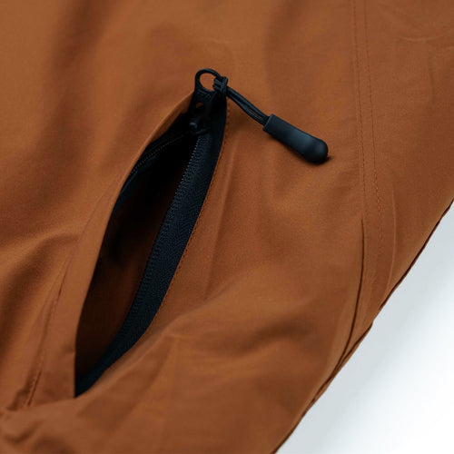Smooth Hooded Jacket Caramel