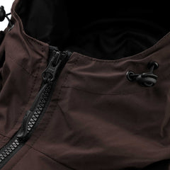 Mild Hooded Jacket Dark Brown